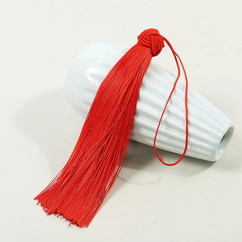 5/2Pcs Crafts Tassels 16cm/6.28 inch Soft Elegant Silky Floss Tassel With Pineapple Cap For DIY Jewelry Making Accessories