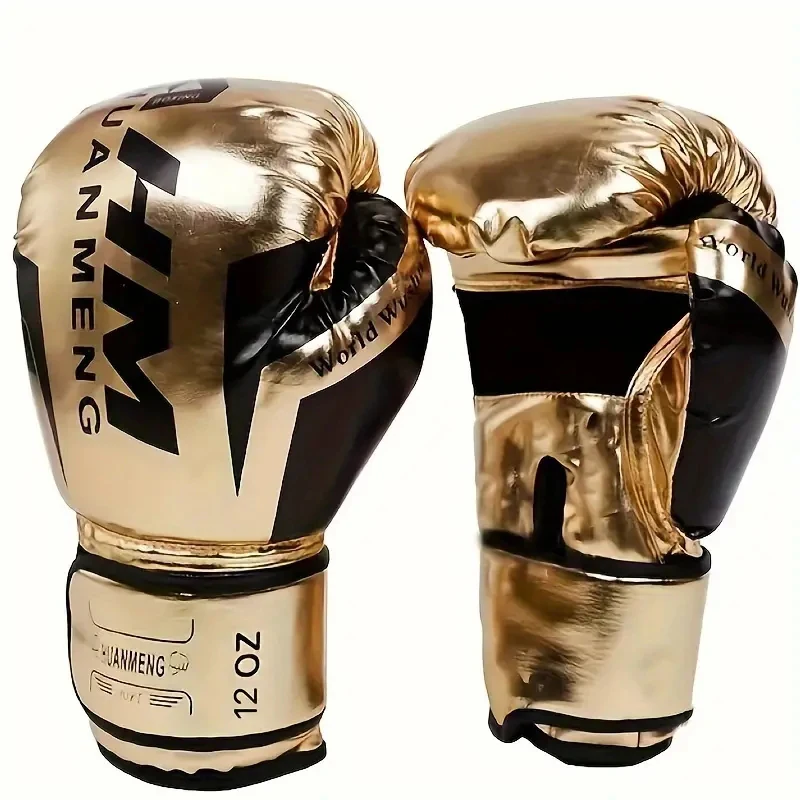 Boxing Gloves Sparring Gloves for Men PU Leather Sandbag Bag Muay Thai Fighting Combat Adult Muay Thai Competition Glove image 5