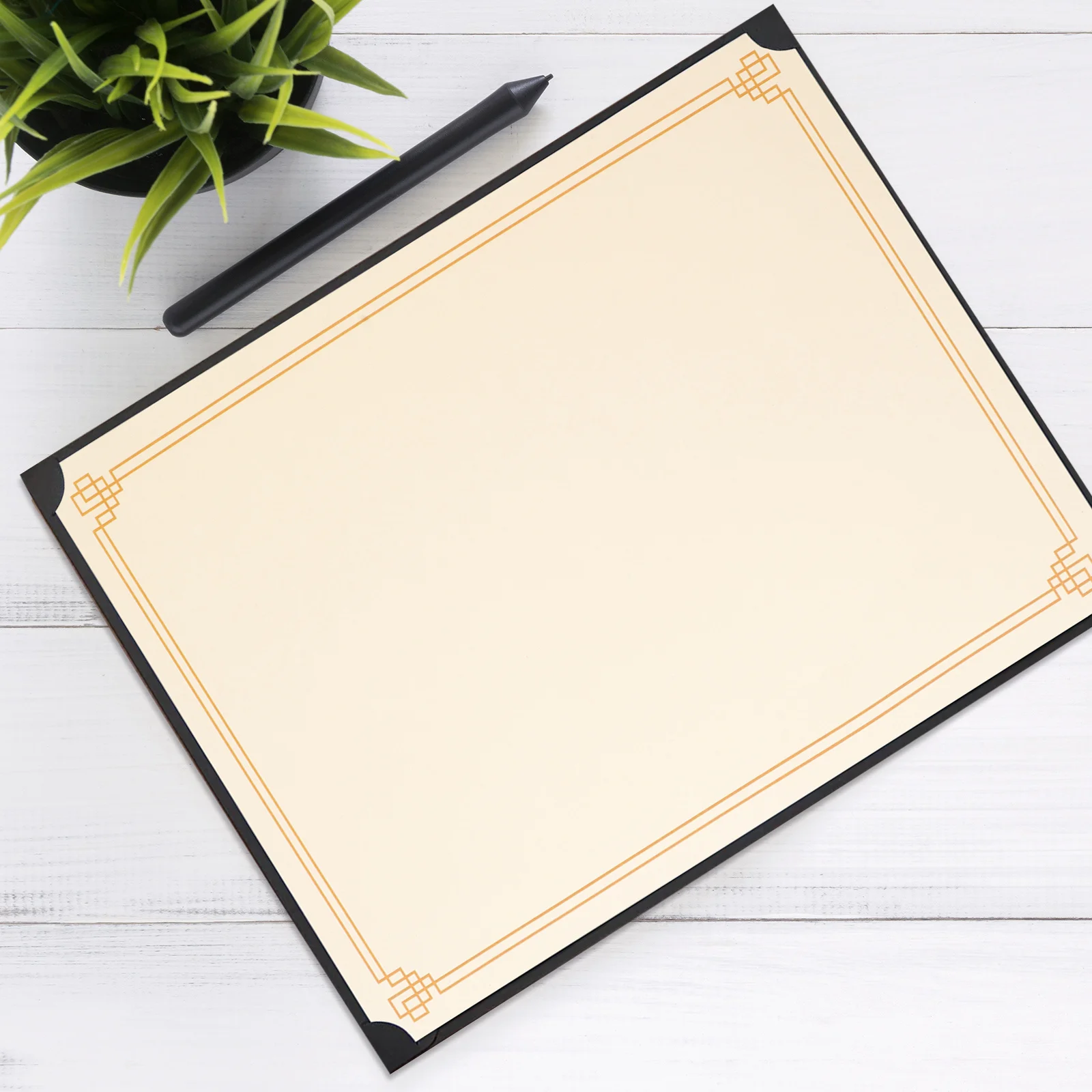 10 pezzi di carta per certificati in bianco A4, stampabile, scrivibile, diploma, premio d'onore, laurea, bordo liscio, adatto alla archiviazione