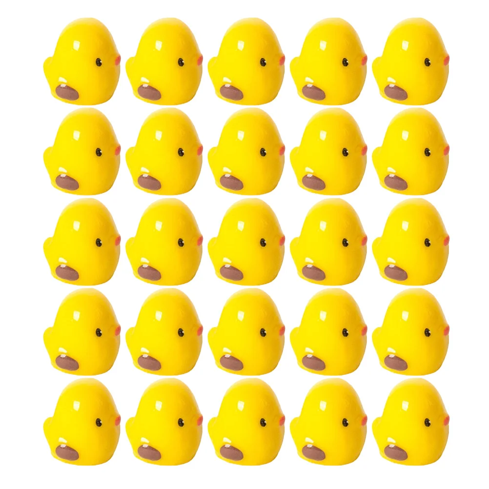 

60Pcs Mini Resin Ducks Small Statues Lightweight Mini Ornaments for Aquarium Garden Landscape Decor Miniature Figurines