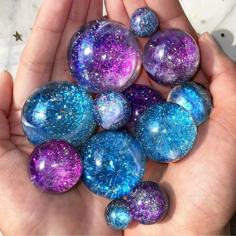 20 شبكة المجال زخرفة قالب من السيليكون للراتنج كرة مستديرة أوربس قالب من السيليكون لصنع المجوهرات مكتب منزلي الديكور #5