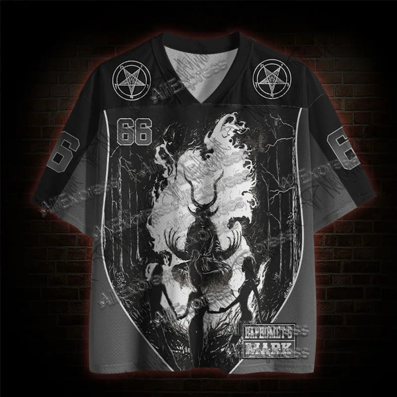 (ZZ) New Dark Series, Street Trendy Quick Drying Mesh Jersey, Sports Breathable Adult V-neck T-shirt, Handsome and Comfortable