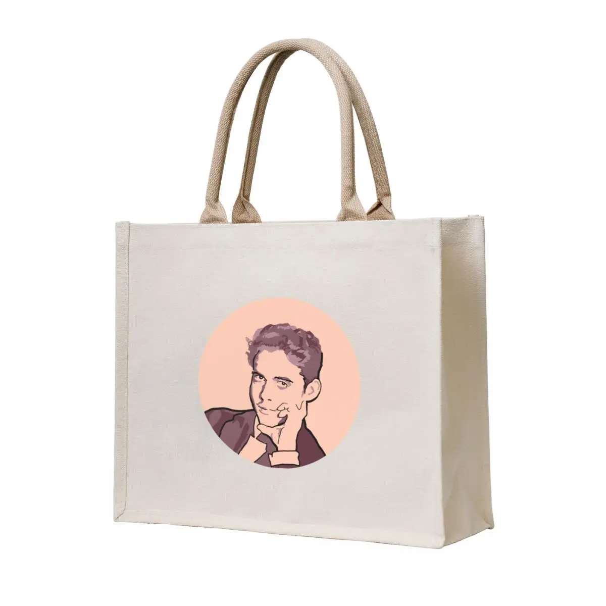 

Federico Garcia Lorca Peach Mauve Portrait Tote Bag woman shopping bag bags luxury women ecological bags