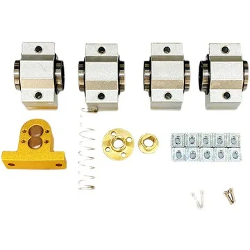 Imagem -03 - Cnc Machine X-axis Acessórios Kit Cnc 3018pro Scv10vuu t8 Parafuso de Chumbo Peças do Eixo x Cnc3018 Plus Rolamento Scv12vuu 12 mm 10 mm