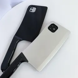 Funny Spoof kitchen knife Style Phone Case For iphone 11 Pro max 7 8 Plus XR XS MAX Soft TPU Protection Back Cover For iphone 14