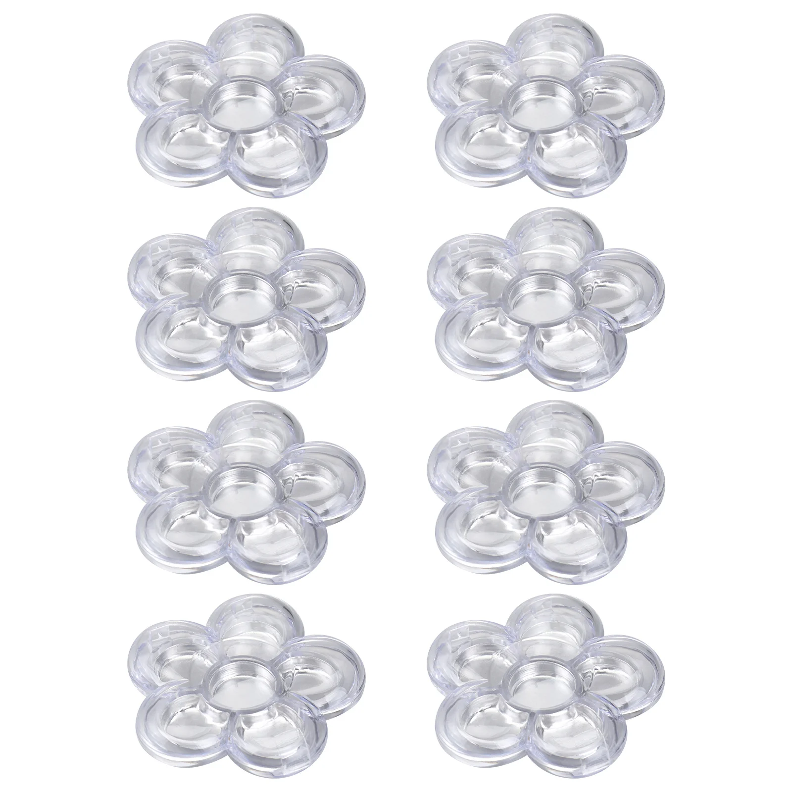 8개 메이크업 서브 포장 상자 6칸 투명 리필 가능 용기 아이섀도우 블러셔 립스틱 여행용 DIY