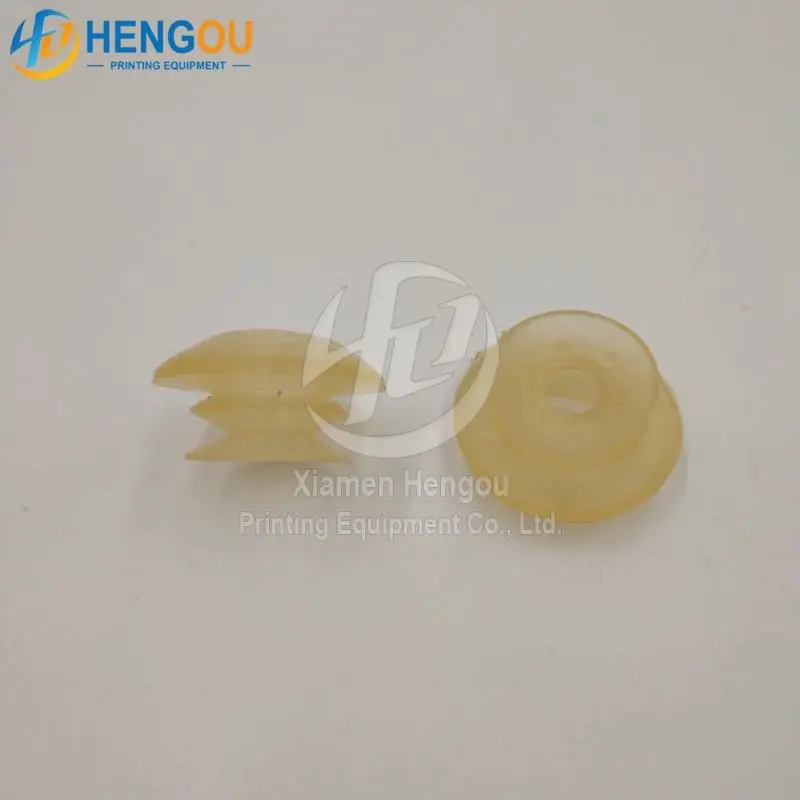 Ventouse en Caoutchouc à Pression Décalée Jaune, 32x7x16mm