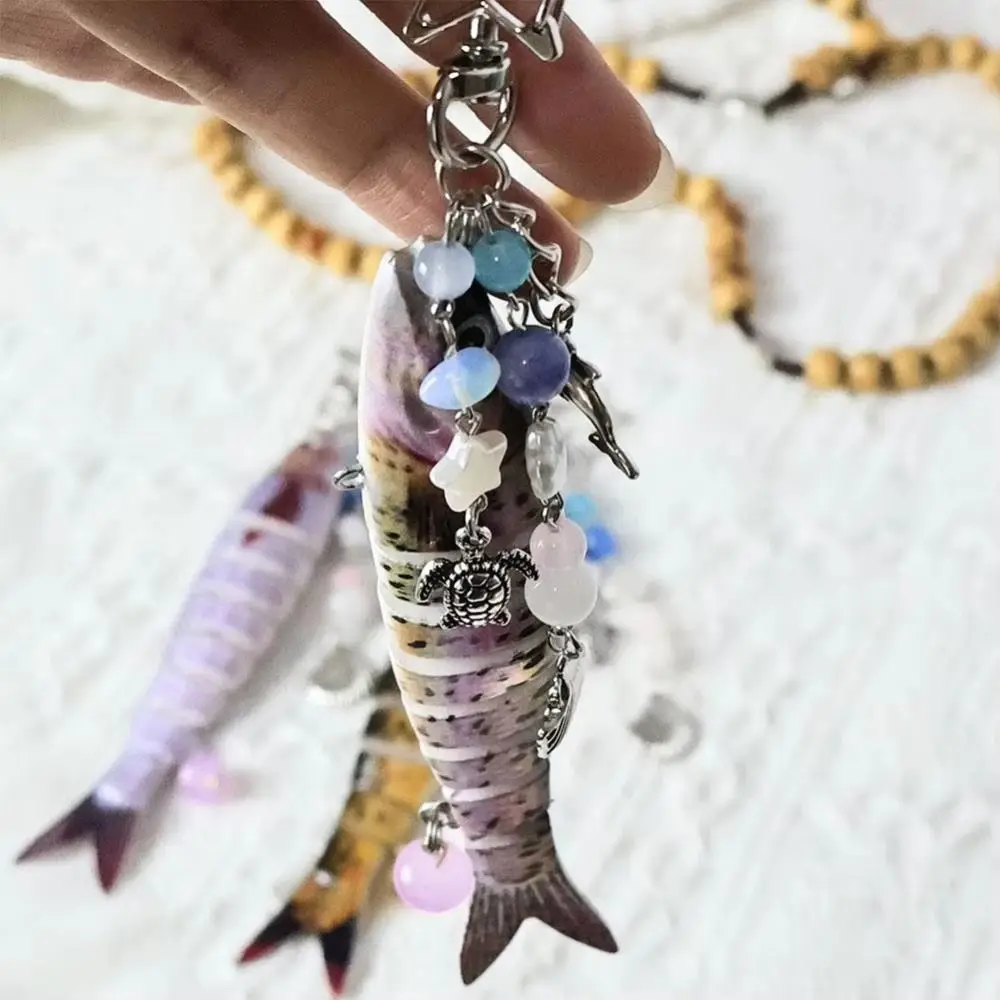 High-precision Handmade Fish Keychains Phone Lanyard Bionic Design Artificial Fish Pendant Bag Charm Hanging Decor