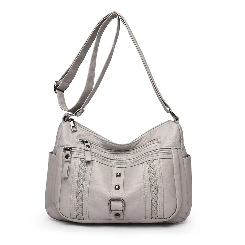 

Vintage Pu Leather Shoulder Bag for Women 2025 Luxury Woman Tote Bag Fashion Brand Designer Retro small Female Handbags Ladies