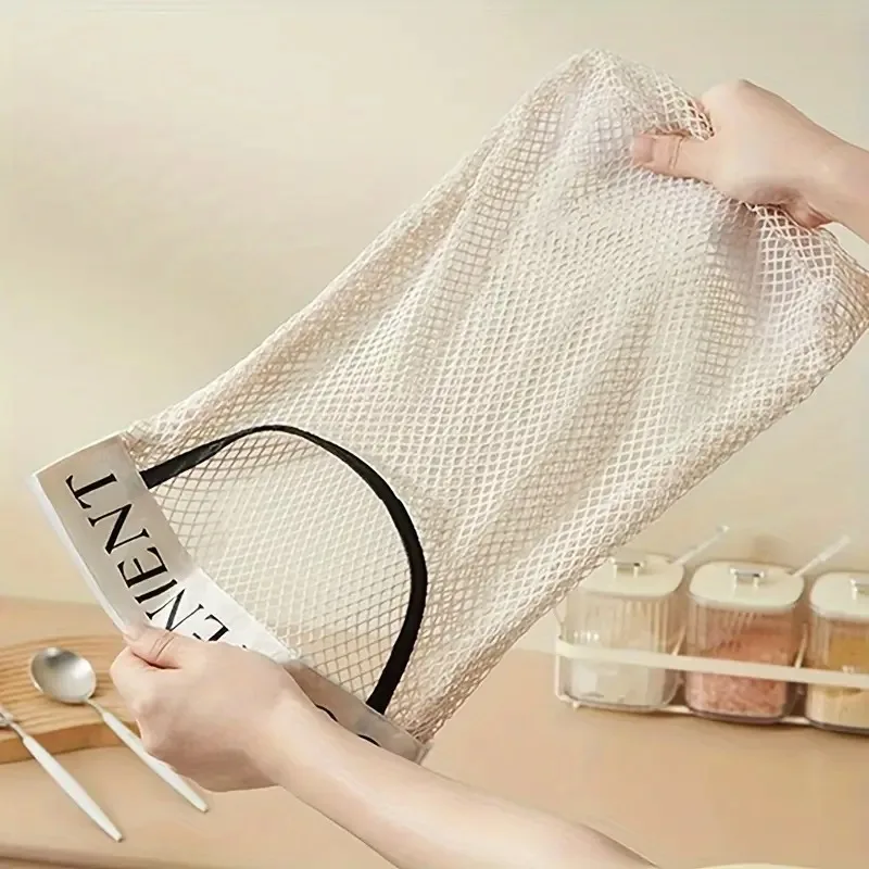 Travel Laundry Bags Set, 5 Pcs for Dirty Clothes Separation. Washable Mesh, 24x9x1cm, Portable