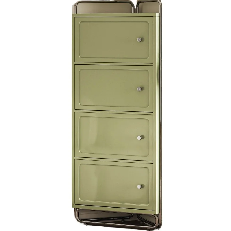 

Solid wood simple corner cabinet small apartment living room corner locker triangular wall cabinet rack