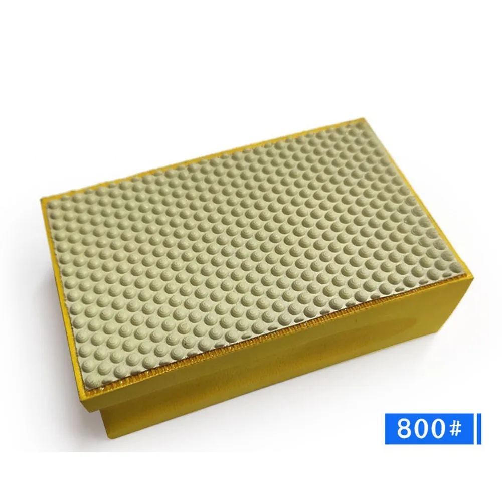 For Granite Marble Ceramic For Tile 90x55mm Foam Backed Hand Polishing Pad Resin Bond Emery Grinding Stone Glass Tool