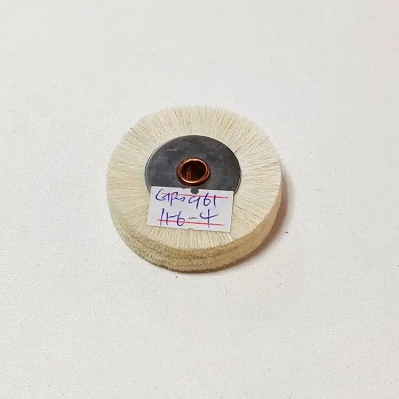 10 Pieces 46x6x13.5mm White Color Fur Iron Core Brush Wheel 60x6x11mm 48x6x14mm 38x6x13mm 35x6x12mm 35x6x14mm 60x6x13.8mm