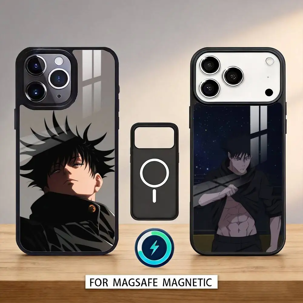 

F-Fushiguro M-Megumi Phone Case For iPhone 17,16,15,14,13,12,Pro,Max For Magsafe Magnetic Wireless Charging