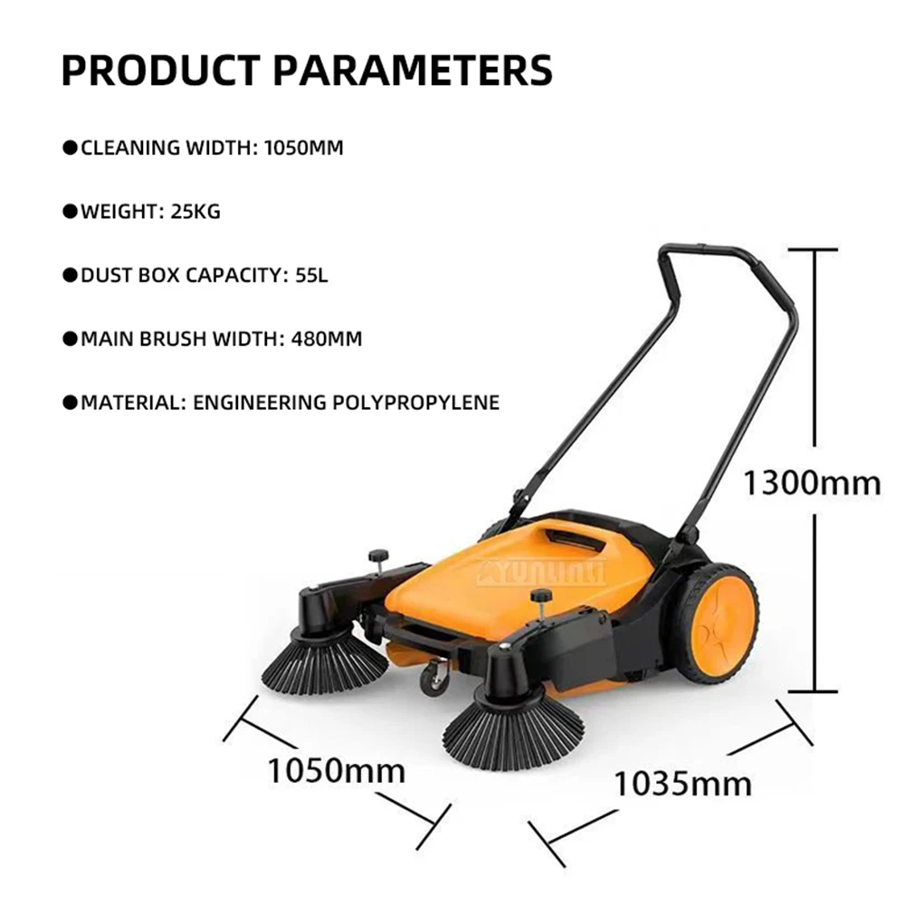 مكنسة دفع لاسلكية أداة تنظيف الطرق غير بالطاقة روبوت منزلي Sprzatajacy #3
