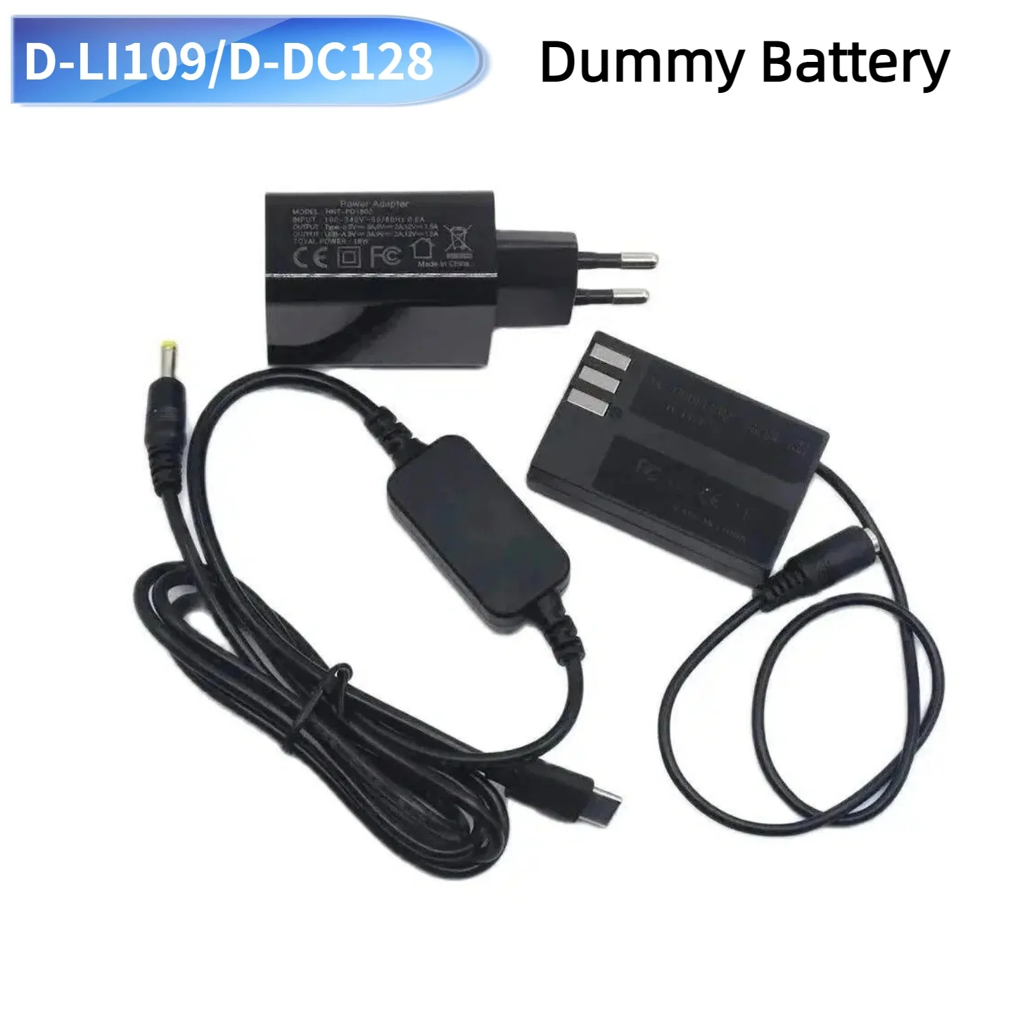 Usb C Cable Fast Pd Charge D-Li109 Dummy Battery D-Dc128 Dc Coupler Supply For Pentax K-70 K-50 K-30 K-R K-2 K-S1 K-S2 Camera