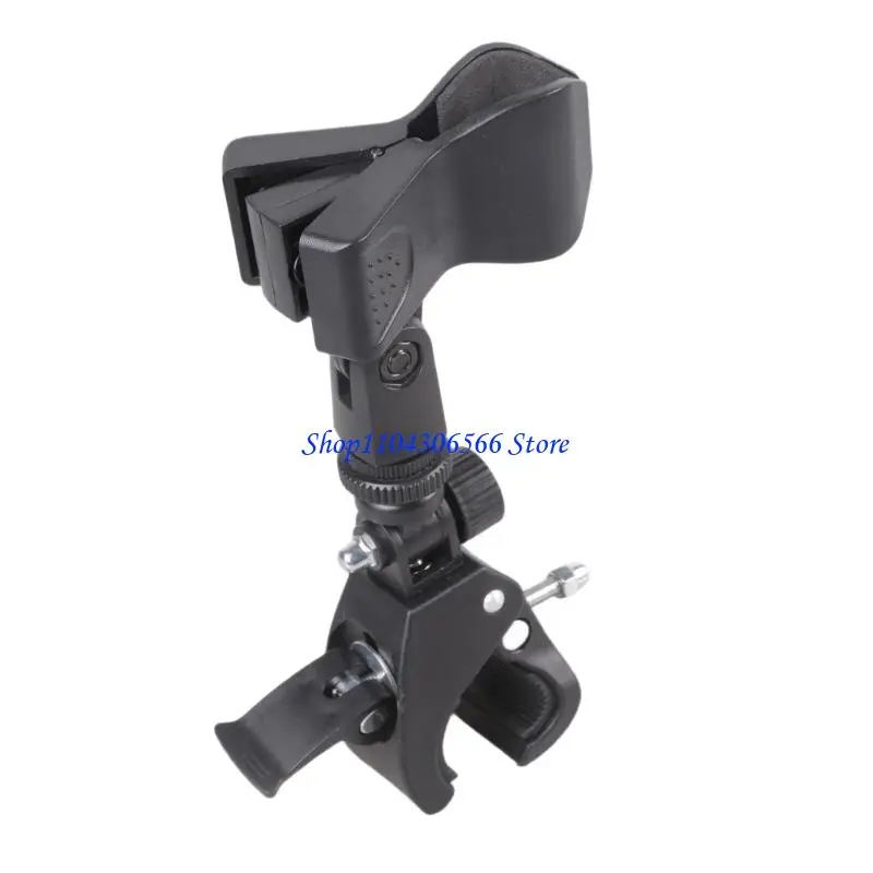 02DD Professional Rotating Microphone Clip Mount With Strong Grip Perfect For Fan