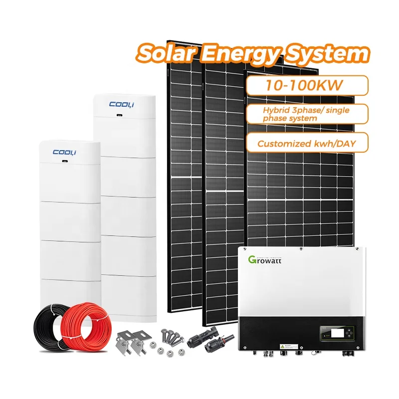 30Kw Hybrid Energy Storage 50/100Kw Solar Energy System Hybrid Solar System Price 10kw Solar Power System Complete Hybrid Set