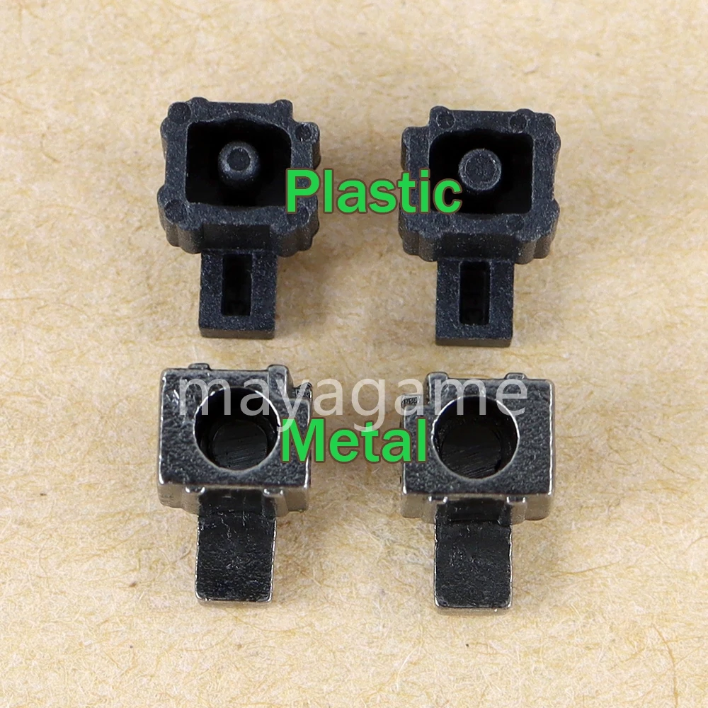 2คู่ตัวเลื่อนด้านซ้ายขวาหัวเข็มขัดพลาสติกและตัวยึดล็อคโลหะสลักสำหรับ nintend SWITCH Joy-CON อะไหล่ตัวควบคุมการซ่อม