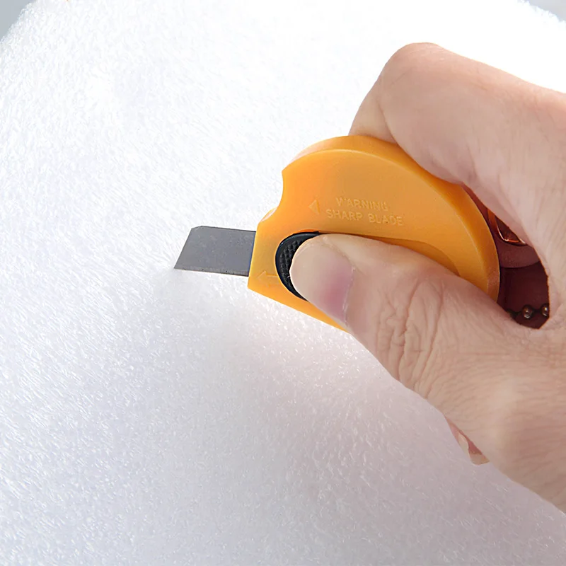 20PCS MINI Knife Cutter  Letter Opener Key Chain Box Scrapbooking Tools Envelope Sword Paper Cut Safety Automatic Rebound