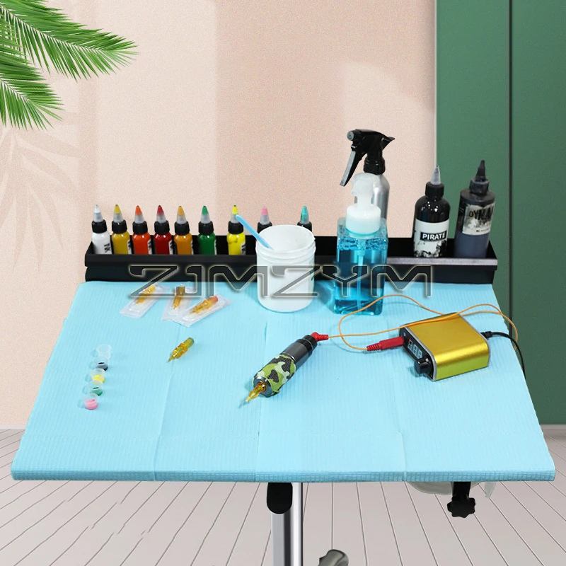 طاولة عمل الوشم ، صينية تخزين ، كونترتوب ، سهلة التجميع ، معدات الصالونات ، طاولة محطة عمل ، سهلة الحركة