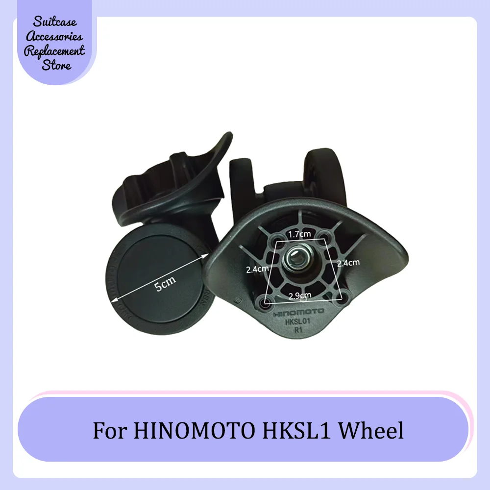 

For HINOMOTO HKSL1 Universal Wheel Replacement Trolley Suitcase Smooth Silent Shock Absorbing Durable Roller Accessories Wheels