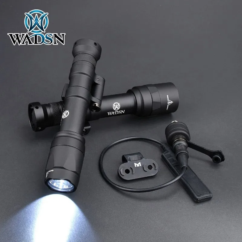 WADSN M640 Tactical Flashlight M640B M640W M640C M640U M640V Airsoft Scout Light Rifle Weapon Light Mlok Keymod Fit 20mm Rail