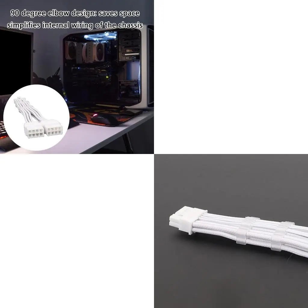 652F مزدوج 8pin إلى 16Pin كابل الطاقة GPU لبطاقات الرسومات الحديثة سلك 12VHPWR