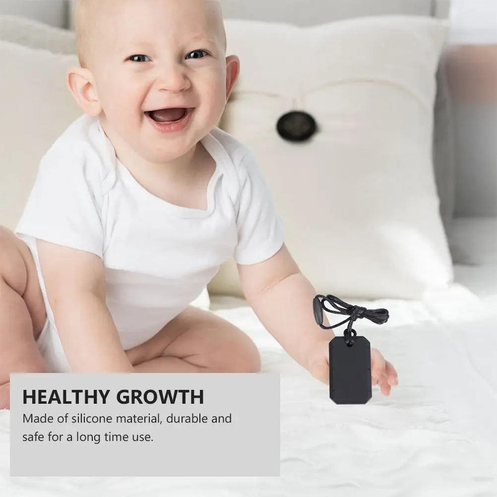 Czarny silikonowy gryzak dla niemowląt, miękki, bezpieczny, ekologiczny, uspokajający smoczek dla niemowląt, zdrowy gryzak do ząbkowania, silikonowy gryzak.