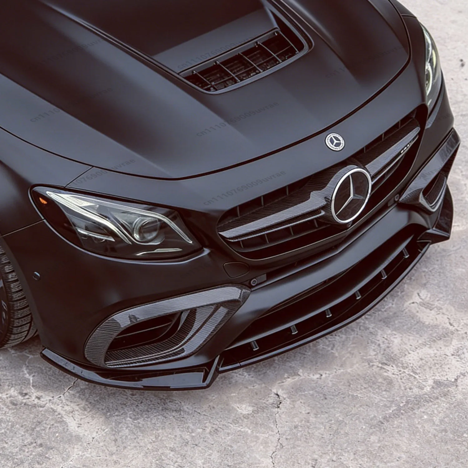 

Gloss Black Front Bumper Lip Spoiler Diffuser Splitter For Mercedes W213 C238 E63 AMG/E63S 2017-2020 Pre-Facelift Tuning