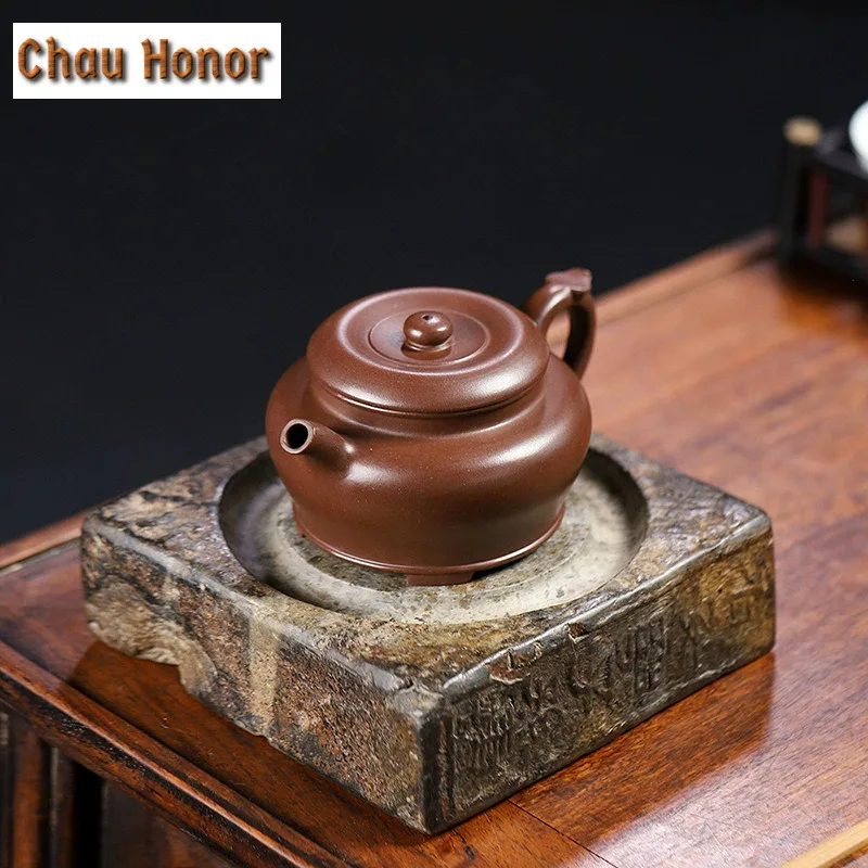 

230ml Creative Yixing Purple Clay Teapots Handmade Stove Pot Raw Ore Purple Mud Tea Soaking Kettle With Filter Zisha Tea Set