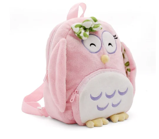 

kids Plush Bag lion SchoolBag for boy Owl style Backpack for Girls Cartoon School Bags Kindergarten Preschool Baby Bag Plush bag