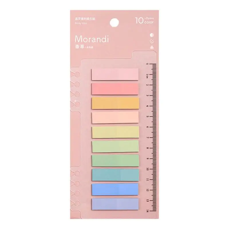 1/2/3PCS Sheets Colorful Notes Memo Pad Self Adhesive Label Bookmarks Notepad School Office Stationery Supplies