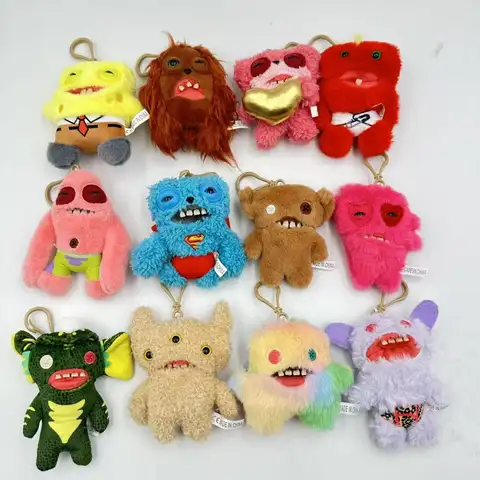 Plush Toys Keychain Kawaii Monster Rabbits Cute Stuffed Peluche Dolls Pendants Gifts Kid 12cm