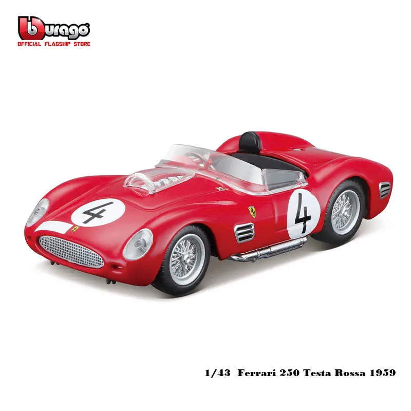 Bburago escala 1:43 ferrari 512 bb ii serie 1981 liga de luxo veículo diecast puxar para trás carros modelo brinquedo coleção presente