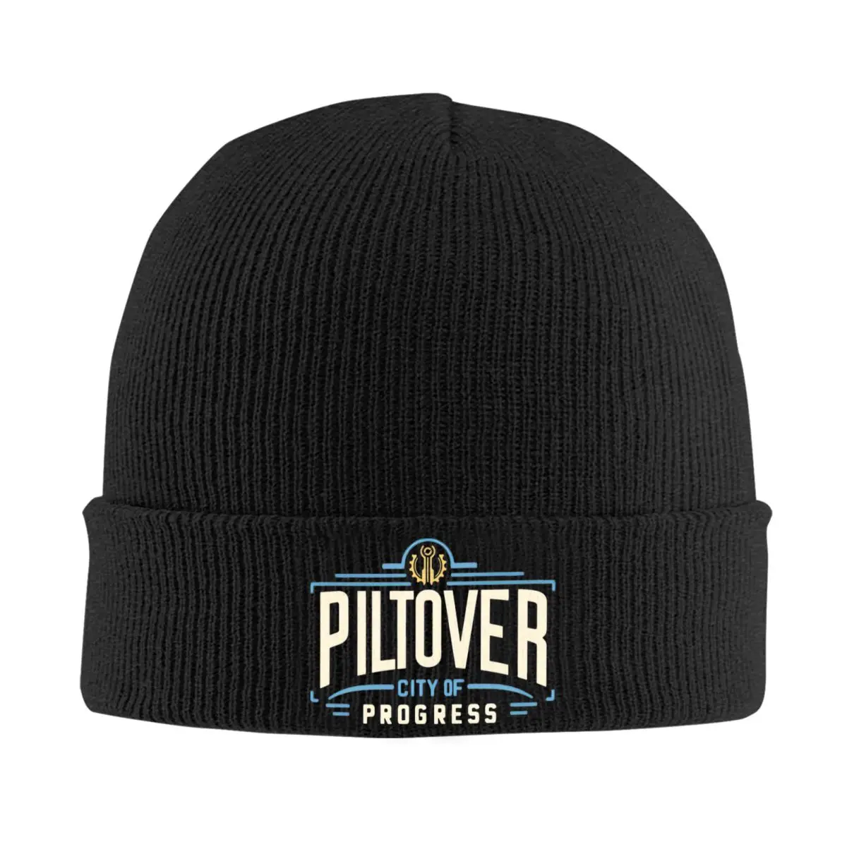 Piltover City Of Progress - Parody Knitted Hat Beanies Winter Hats Warm Acrylic Hip-hop Arcane  Cap Men Women