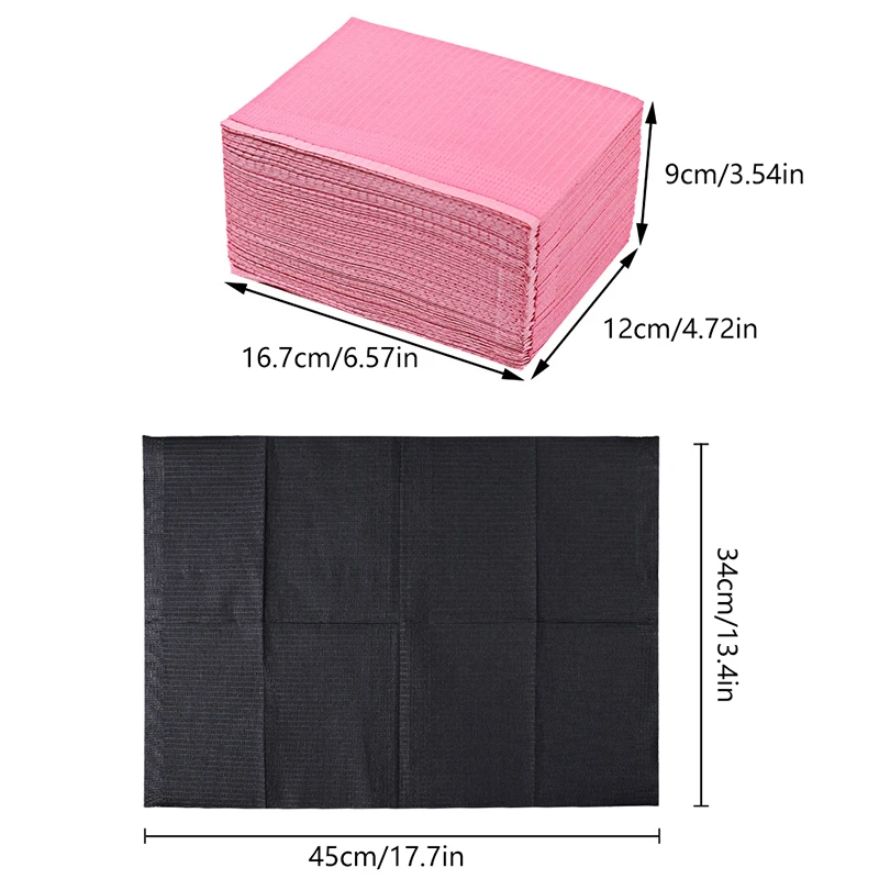 50PC Tattoo Table Covers Clean Pad, Disposable Dental Bibs Sheets Cloths, Underpad Hygiene Personal Tattoo Bib Waterproof Tattoo