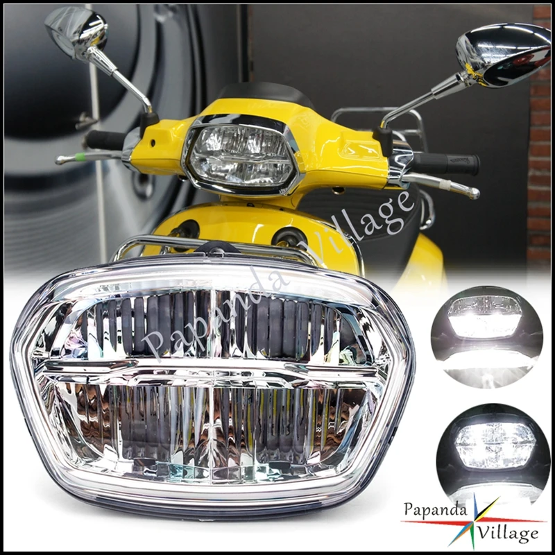 

Motorcycle LED Headlight Scooter Round Headlamp High/Low Beam Light For Sprint 50 125 150 Spint50 Sprint125 Sprint150 2014-2020