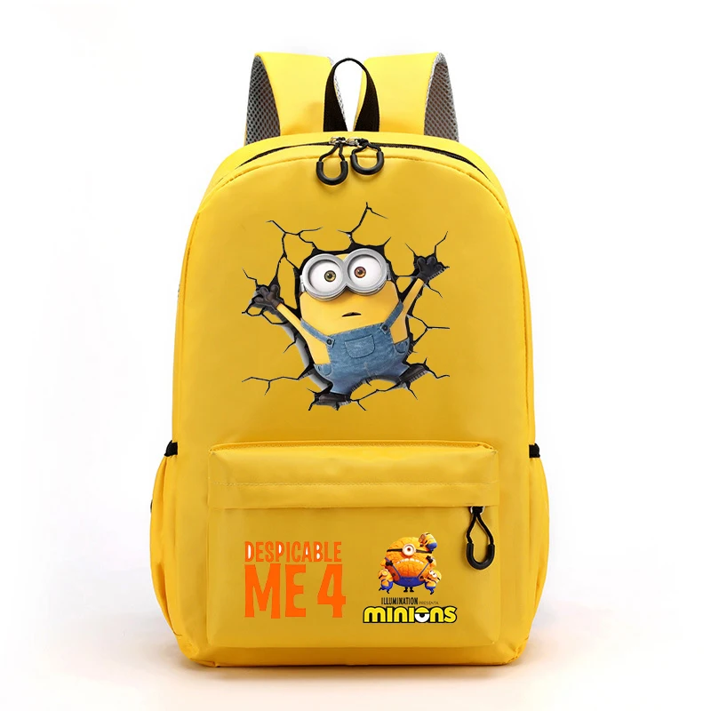 Despicable Mes Minionss Kids Girl School Bag New Movie Cartoon Printed Backpack Teenager Laptop Rucksack Student Knapsack Child