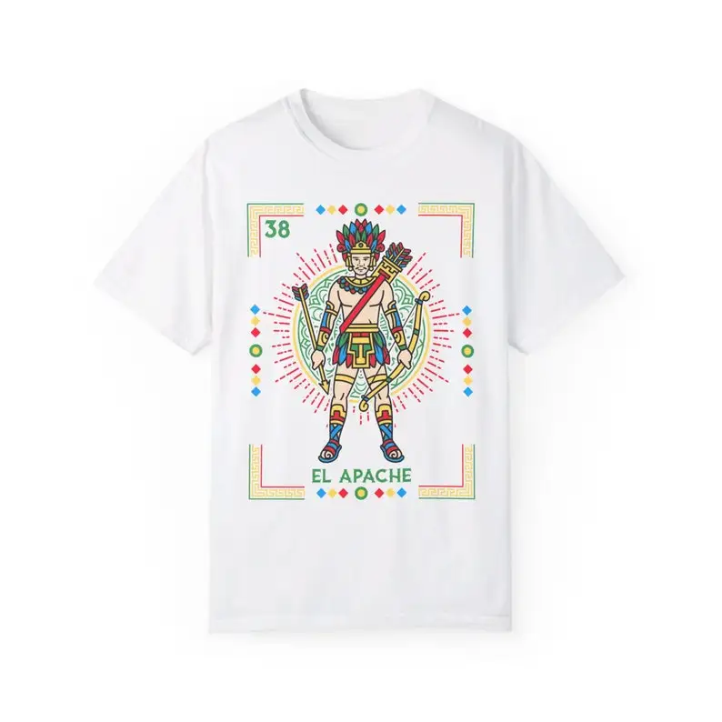 El Apache Lotería T-Shirt, Mexican Bingo Card Tee