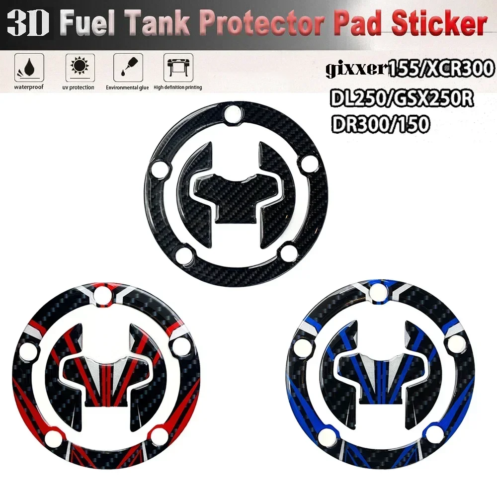 For Suzuki Tank Covers Stickers Motorcycle Accessories GSXS GSX DL Vstrom V strom SV 250R SV650 S750 8S 250 650 750 800 950 1050