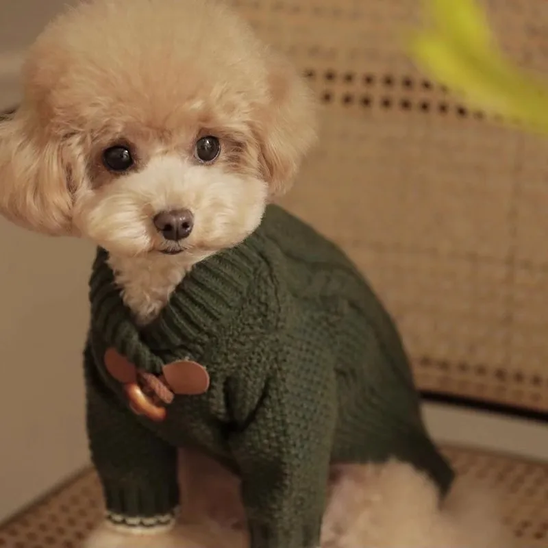 Warm Knitted Sweater for Dogs, Winter Cardigan, Coat for Chihuahua, Bichon, Yorkie, Cat Jacket, Puppy Costume, Classics