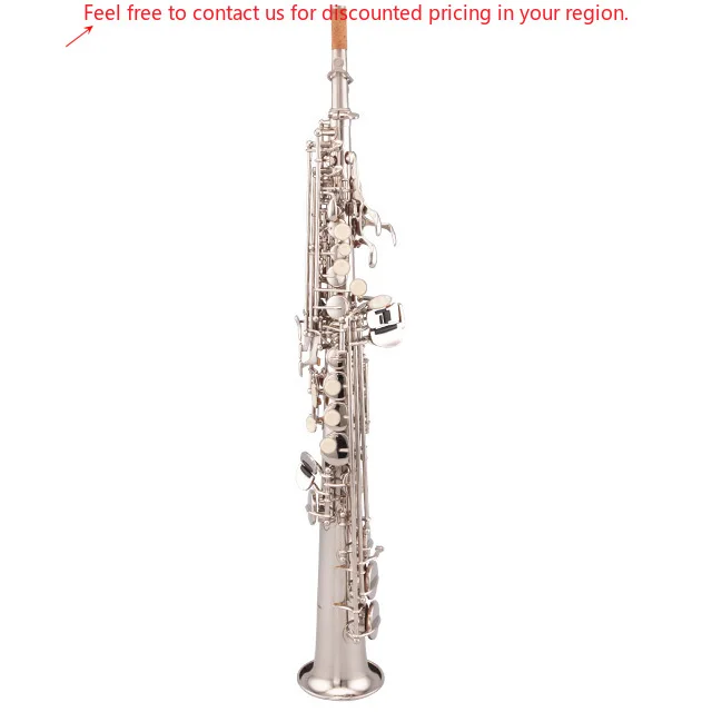 

Taishan Brand Famous Good Pride Hot Selling Nickel Plated Tone Bb Soprano Saxophone
