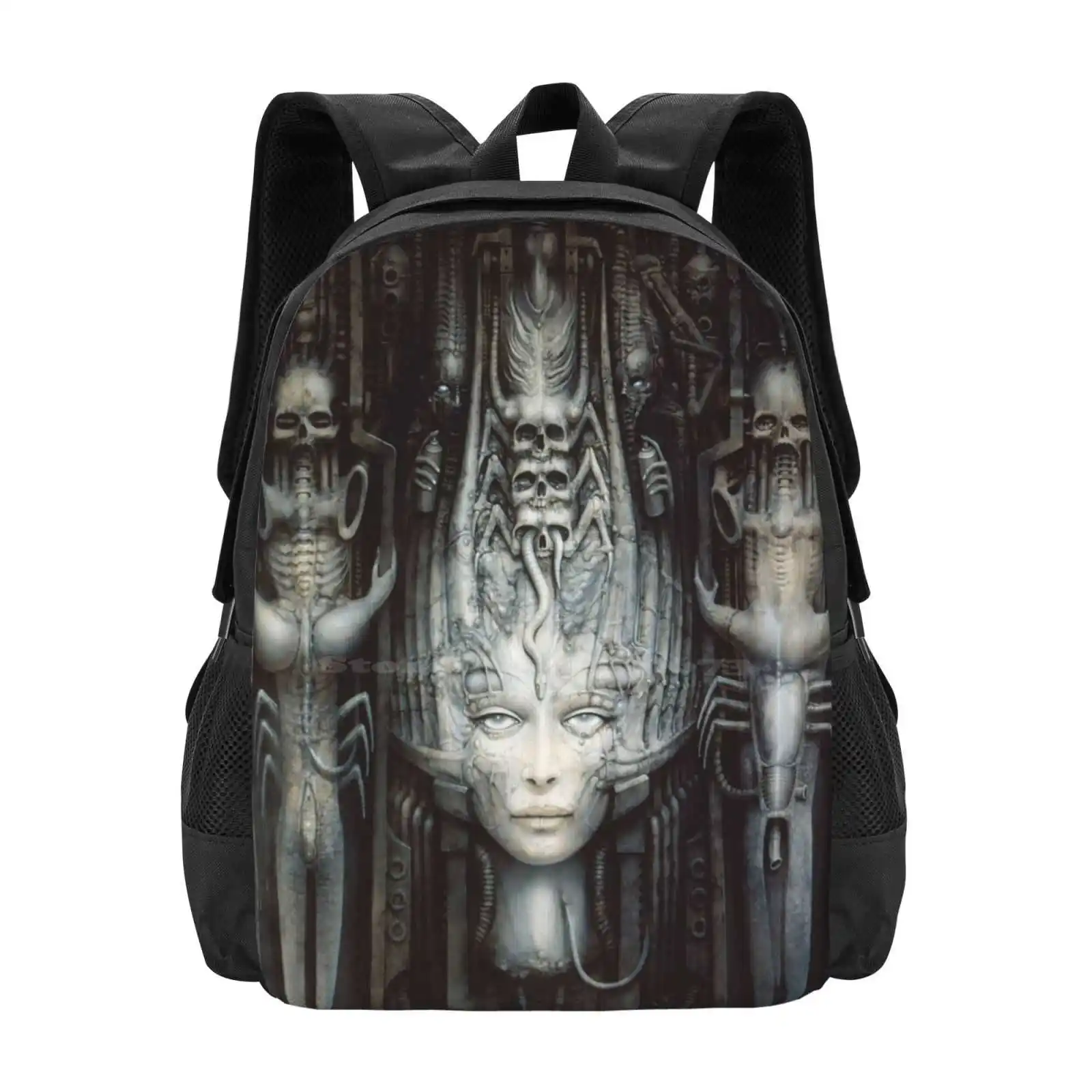 Hr Giger - Li - Painting Hot Sale Schoolbag Backpack Fashion Bags Hr Giger H R Giger Alien Horror Sc Fi