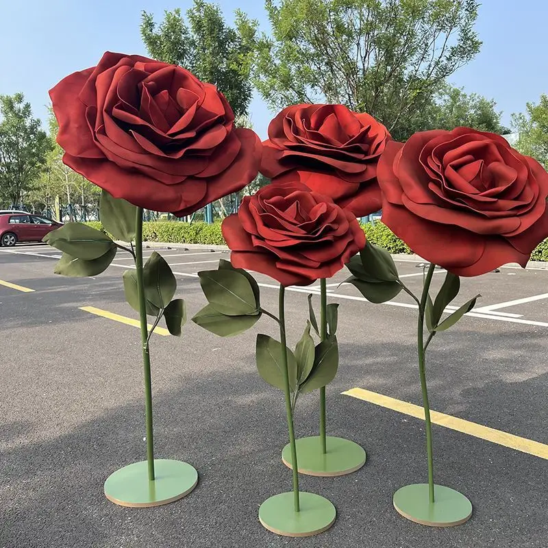 

Three-dimensional rose paper floral wedding large rose ornaments decoration