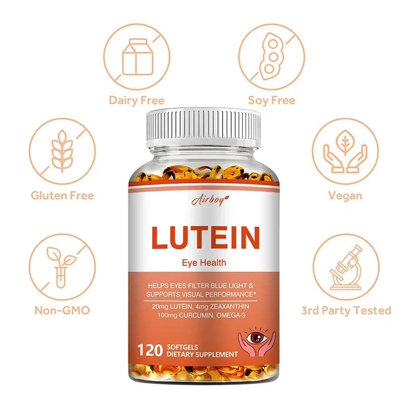 Lutein - Supports Eye Health, Relief From Fatigue, Tiredness, Blue Light, Dry Eyes and Vision Health