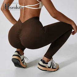 Seamless Push Up Sport Leggings Women Workout Gym Clothing Women Training Tights Fitness Yoga Pants Back V Butt Scrunch Leggings