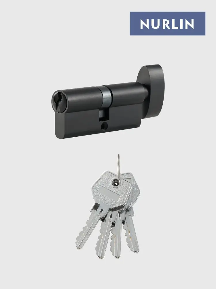 NURLIN brass European style lock cylinder key EU profile