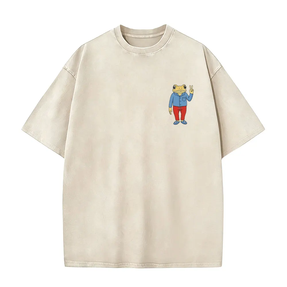 Rapper Bad Bunny Vintage Acid Washed T-Shirts Fan-Geschenk Debi Tirar Mas Fotos DTMF 2026 T-Shirt Herren Hip-Hop Mode T-Shirts