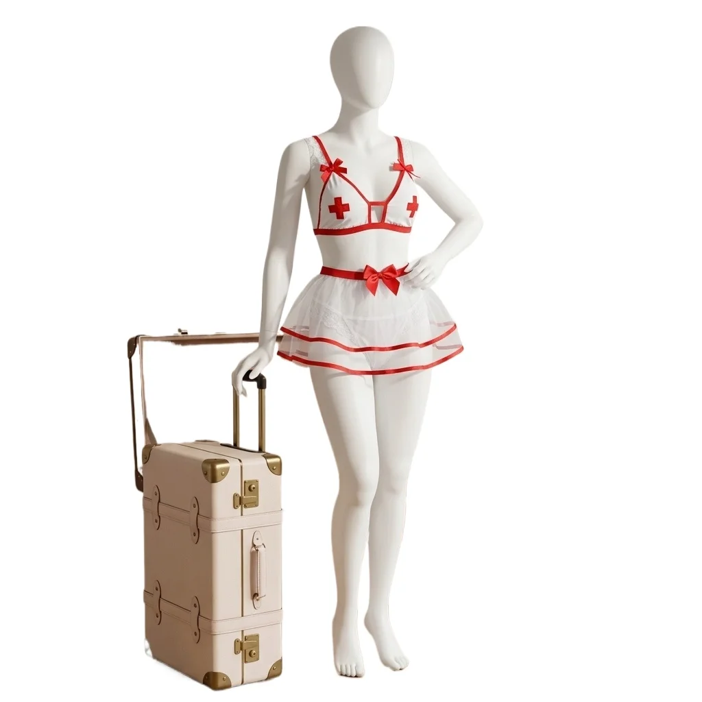 New Hot Nurse Uniform Temptation Lace Dress Uniform Temptation Nurse Cosplay Exotic Apparel Lingerie Cosplay Lingerie view 2